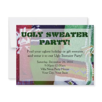 Ugly Sweater Party Invitations