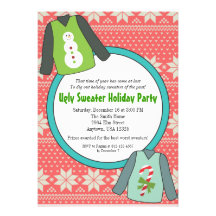 Ugly Sweater Party invitations