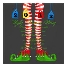 Ugly sweater party personalized announcements