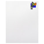 Ugly witch kissing scared pumpkin letterhead