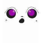 uh oh face (purple) tee shirts