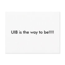 Cartão de UIB cartões postais