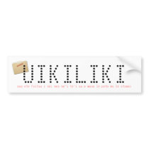 UIKILIKI BUMPER STICKER