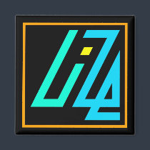 UIZE Magnet (orange in black border)