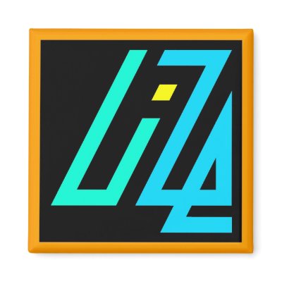 UIZE Magnet (thick orange border) by uize_merch