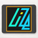 UIZE Mousepad (charcoal, horizontal) by uize_merch UIZE Mousepad (charcoal, horizontal)
