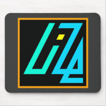 UIZE Mousepad (charcoal, horizontal) by uize_merch UIZE Mousepad (charcoal, horizontal)