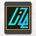UIZE Mousepad (charcoal, vertical) by uize_merch UIZE Mousepad (charcoal, vertical)