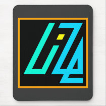 UIZE Mousepad (charcoal, vertical) by uize_merch UIZE Mousepad (charcoal, vertical)