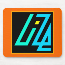UIZE Mousepad (orange, horizontal) by uize_merch UIZE Mousepad (orange, horizontal)