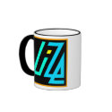 UIZE Mug (black ringer) by uize_merch UIZE Mug (black ringer)