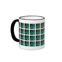 UIZE Mug (closely tiled matrix on white)