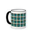 UIZE Mug (closely tiled matrix on white) by uize_merch UIZE Mug (closely tiled matrix on white)