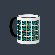 UIZE Mug (closely tiled matrix on white)