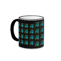 UIZE Mug (tiled matrix on black)