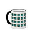 UIZE Mug (tiled matrix on white) by uize_merch UIZE Mug (tiled matrix on white)
