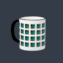 UIZE Mug (tiled matrix on white)