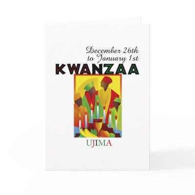 UJIMA - Responsibility Greeting Card by Kwanzaa