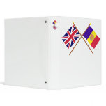 UK and Andorra Crossed Flags binders
