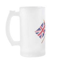 UK and Andorra Crossed Flags Coffee Mug