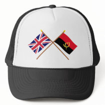 UK and Angola Crossed Flags Hat