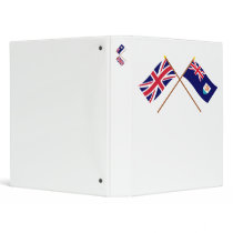 UK and Anguilla Crossed Flags binders by Vexillophile UK and Anguilla Crossed Flags binders