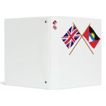 UK and Antigua & Barbuda Crossed Flags Binders