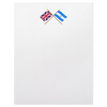UK and Argentina Crossed Flags Letterhead
