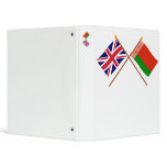 UK and Belarus Crossed Flags binders