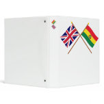 UK and Bolivia Crossed Flags binders