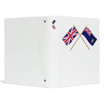 UK and British Virgin Islands Crossed Flags binders