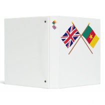 UK and Cameroon Crossed Flags Binder