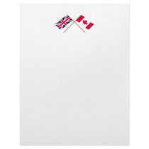 UK and Canada Crossed Flags letterhead