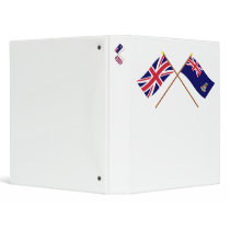 UK and Cayman Islands Crossed Flags binders