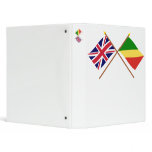 UK and Congo Republic Crossed Flags binders
