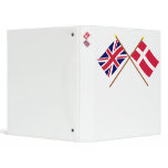 UK and Denmark Crossed Flags binders