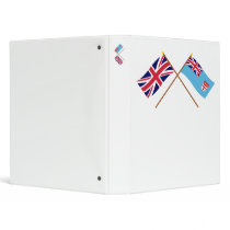 UK and Fiji Crossed Flags binders by Vexillophile UK and Fiji Crossed Flags binders