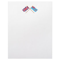 UK and Fiji Crossed Flags letterhead