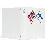 UK and Finland Crossed Flags binders