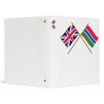 UK and Gambia Crossed Flags binders