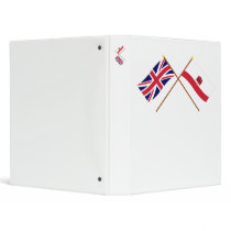 UK and Gibraltar Crossed Flags binders by Vexillophile UK and Gibraltar Crossed Flags binders