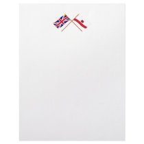 UK and Gibraltar Crossed Flags letterhead
