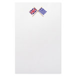 UK and Greece Crossed Flags Stationery