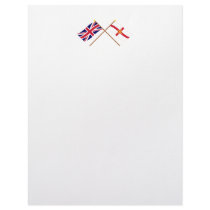 UK and Guernsey Crossed Flags letterhead