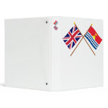 UK and Kiribati Crossed Flags Binders