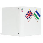 UK and Lesotho Crossed Flags Binder