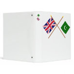 UK and Pakistan Crossed Flags binders