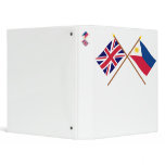 UK and Philippines Crossed Flags Vinyl Binder