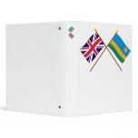 UK and Rwanda Crossed Flags binders