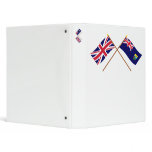UK and Saint Helena Crossed Flags Vinyl Binder